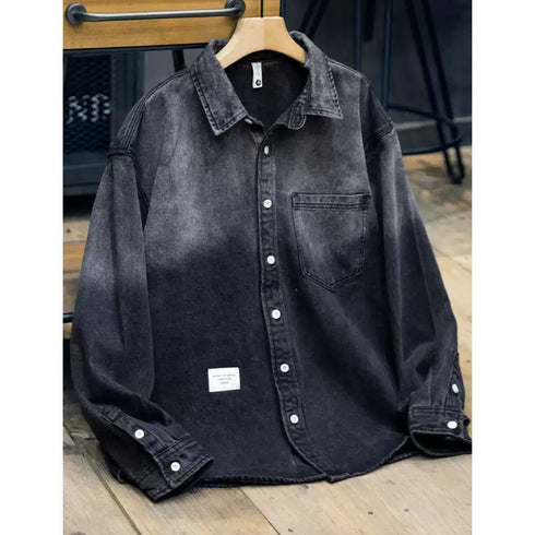Washed Gradient Denim Shirt P1135