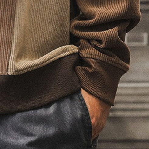 Combination Line Logo Print Sweatshirt P1603