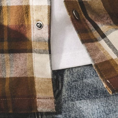 Retro Check Flannel Shirt P1861