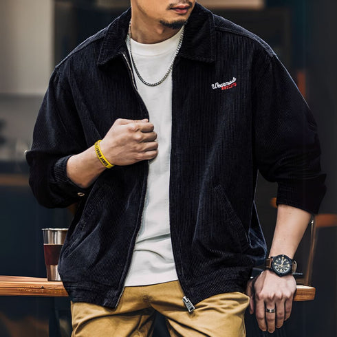 Casual Corduroy Lapel Jacket P1178