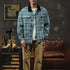 Checkered Loose Retro Shirt Jacket P1071