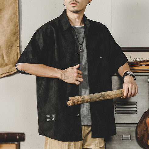 Shadow Tone Short Sleeved Shirt P0987