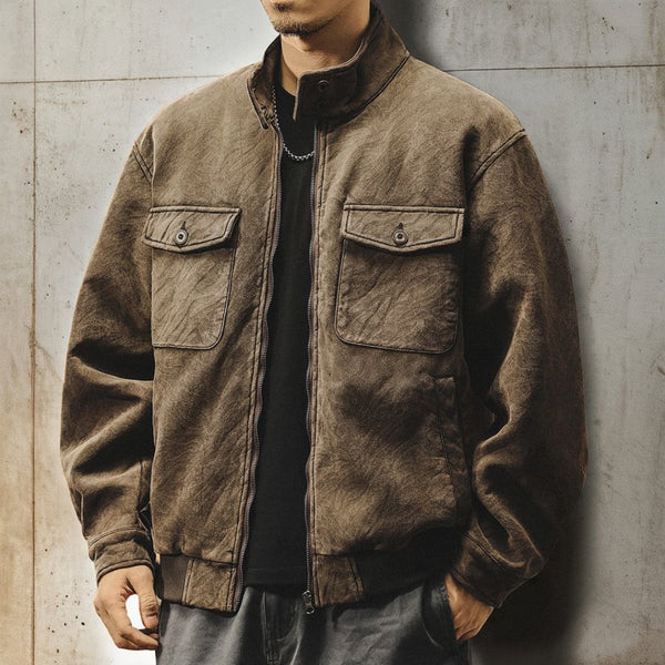 Work Taste Stand Collar Jacket P1894