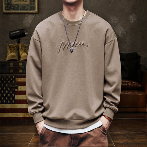 Padded Sweater Men Round Neck P0703