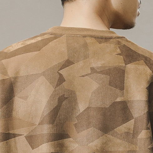 Camouflage Pattern Loose Fit Sweatshirt P1713