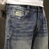 Washed Jeans Straight Pants P1113