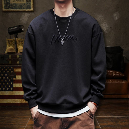 Padded Sweater Men Round Neck P0703