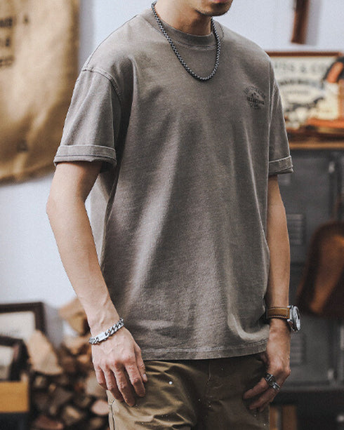 Vintage Outdoor Backprint T-shirt P0941