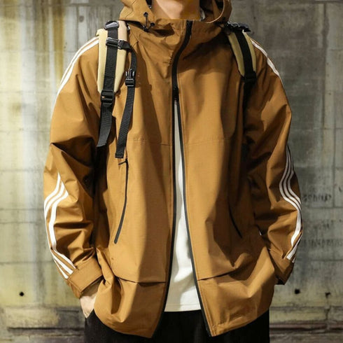 【BLUE LABEL】Hooded Rushing Loose Sports Jacket P0404