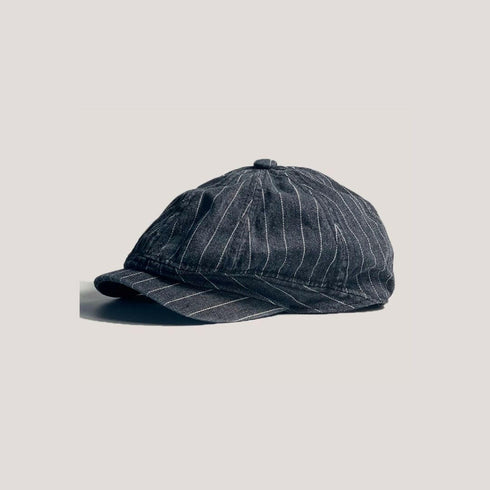 Denim Striped Casquette P0255