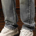 Washed Jeans Straight Pants P1113