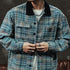 Checkered Loose Retro Shirt Jacket P1071