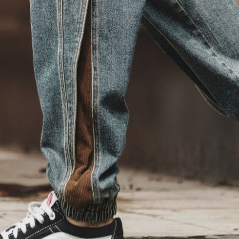 【OUTLET/即納】Side Line Denim Jogger Pants P1330