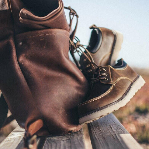 American Low-top Leather Big Head Boots P0578