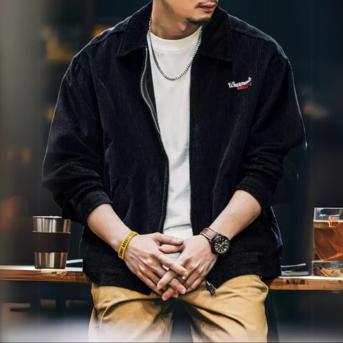 Casual Corduroy Lapel Jacket P1178