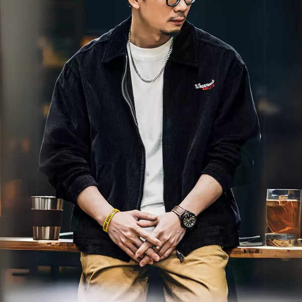 【OUTLET/即納】Casual Corduroy Lapel Jacket P1178