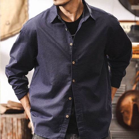 【OUTLET】クラシックシンプル長袖シャツ P1248