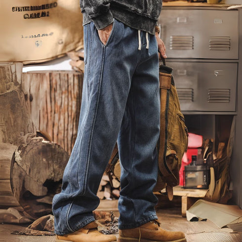 Wide Leg Straight Casual Pants P1157