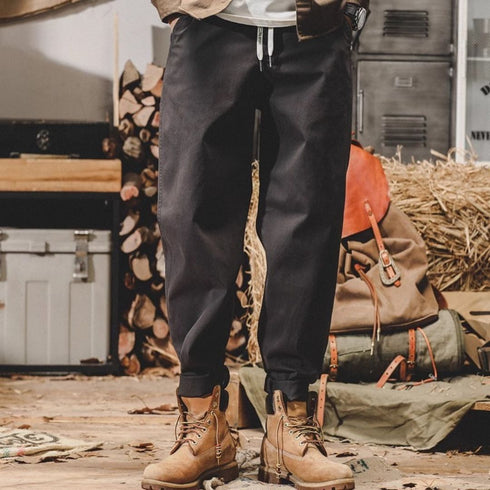 Loose Straight Wash Casual Pants P1222