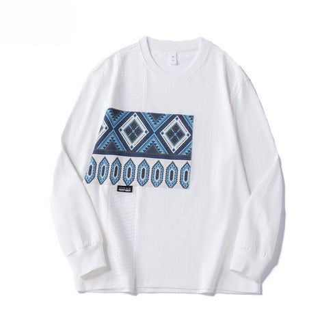 American Retro Long-sleeved T-shirt P1038