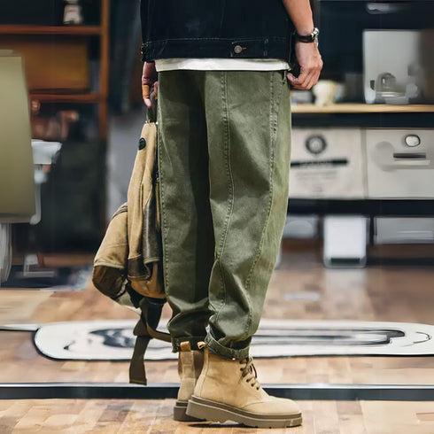 Loose Tapered Casual Pants P1171