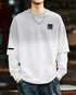 Double Layered Casual Logo Long Sleeve T-Shirt P1343