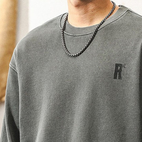 Big Logo Back Print Long Sleeve Sweatshirt P1750