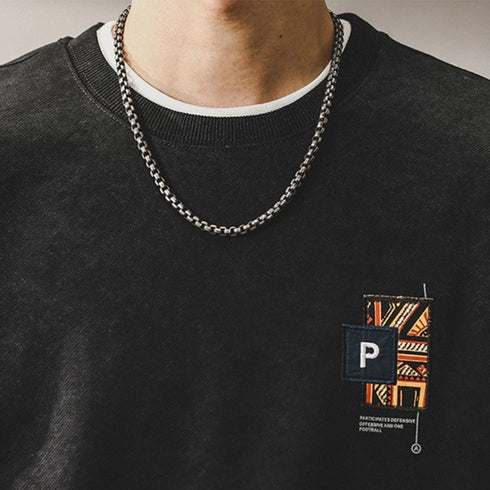 Minimal Logo Print Sweatshirt P1616