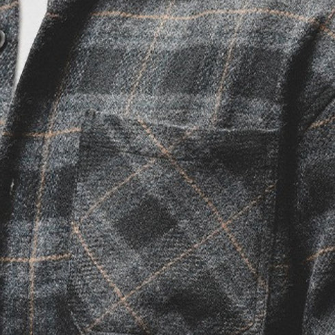 Casual Check Layered Shirt P1673