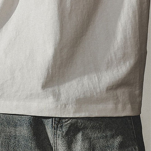 Monotone Style Print Design Long Sleeve T-Shirt P1615