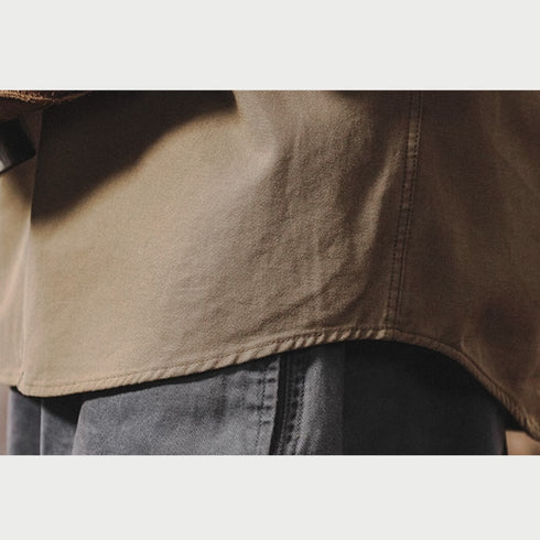 Corduroy Collar Work Shirt P1903