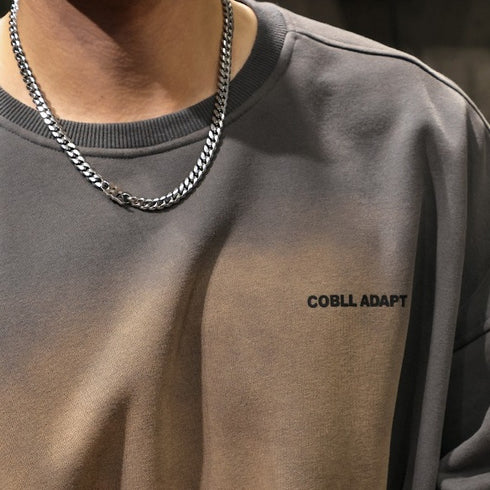 Gradient Heavy Round Neck Sweatshirt P1117