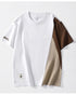 Graphical Cut Simple Line Short Sleeve T-Shirt P1352