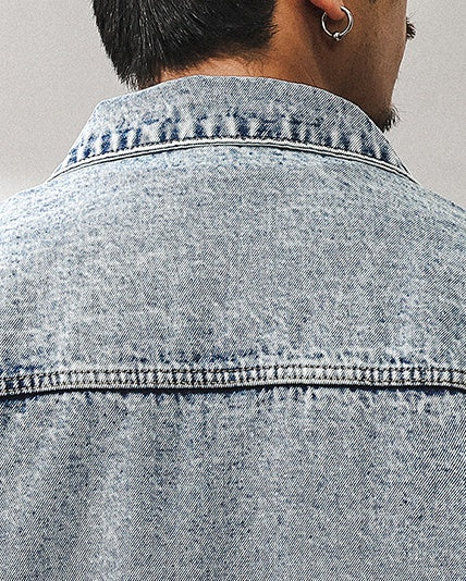 Retro Blue Stonewashed Denim Jacket P1319