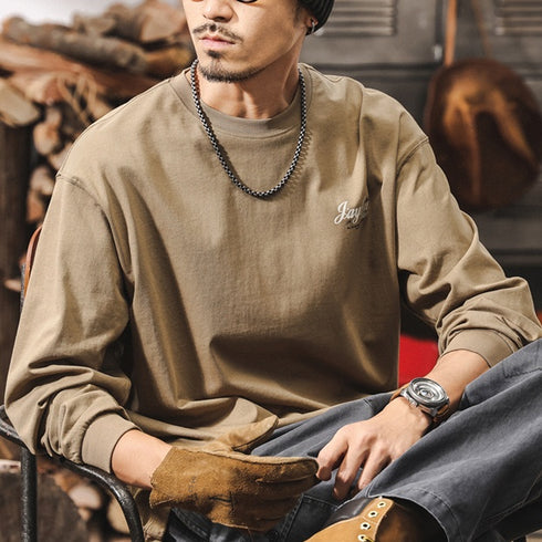 American Retro Long Sleeve T-shirt P1247