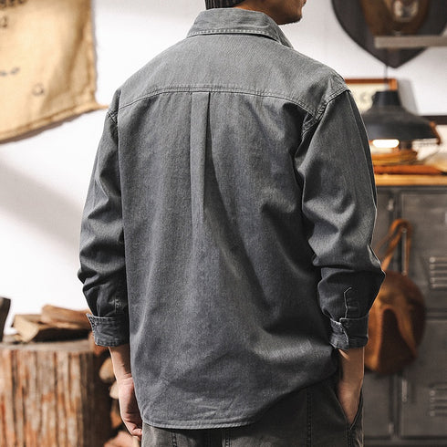 Casual Shirt Versatile Long-Sleeve P1265