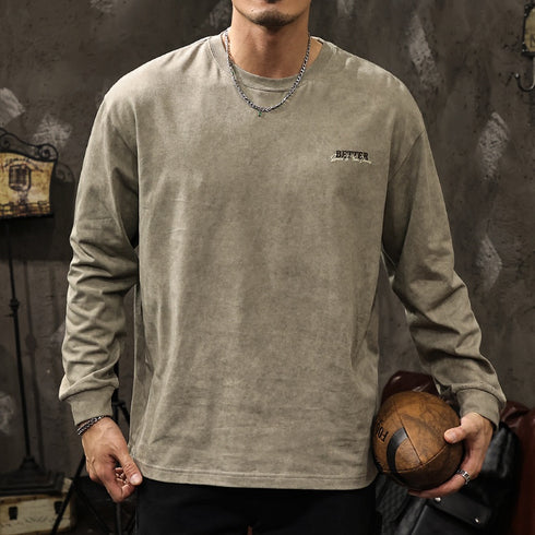 Printed Long-sleeved T-shirt P1042