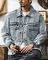 Retro Blue Stonewashed Denim Jacket P1319