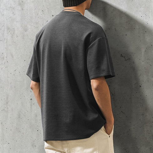 【OUTLET/即納】ラウンドネックドロップショルダーTシャツ P2083
