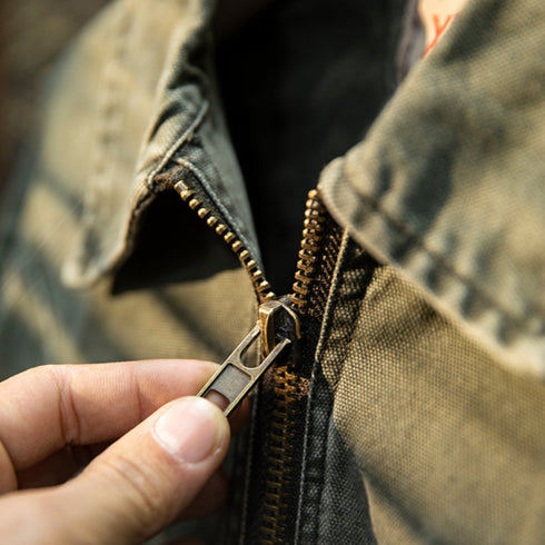 Retro Loose Fit Canvas Jacket P1263