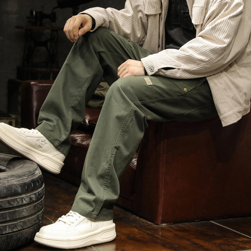 Straight Leg Loose Long Pants P1023