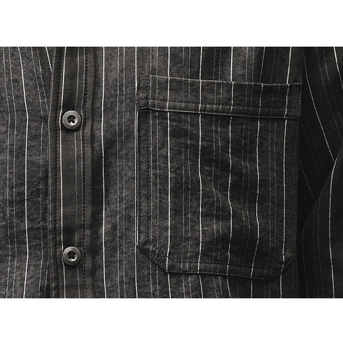 Soft Striped Long-sleeved Shirt P1271