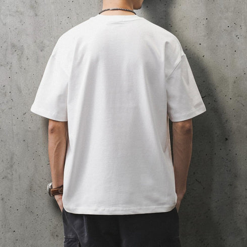 フラッグロゴプリント半袖Tシャツ P1402