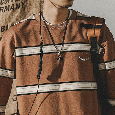 Americanretro Roundneck Long-sleeved T-shirt P0339