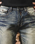 Vintage Slim Straight Jeans P1284