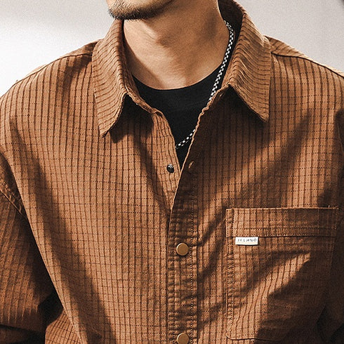 Merad Retro Plaid Overshirt P1264