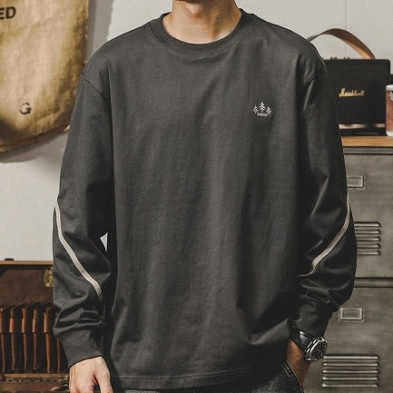 Round Neck Long-sleeved T-shirt P1036