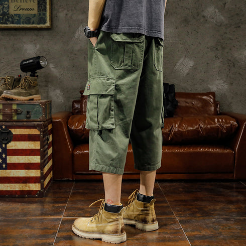 Casual Cropped Pants Trendy All-match P1030