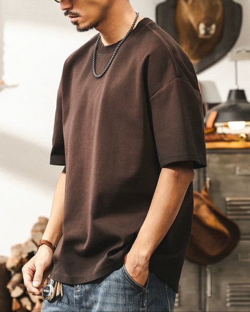 Numbering Back Print Graphic T-Shirt P1329