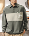 Utility Pocket Design Colorblock Polo Shirt P1314